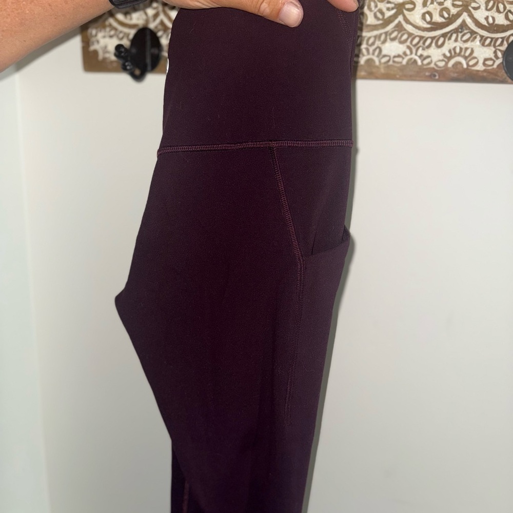 Lululemon Align Leggings Plum Burgundy High Rise Yoga Pants Size 6 - Picture 5 of 5